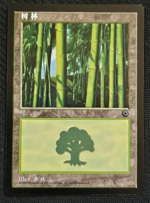 MTG CS Forest Simplified Chinese POR A NM SP Used - Image 1 of 2