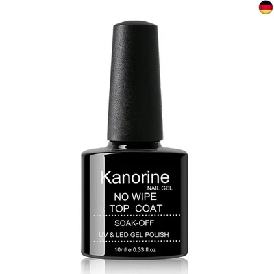 BESUCHE DEN KANORINE-STORE Kanorine Top Coat Nagellack für Nägel Behandlung UV/LED Soak-Off Überlack 10 ml