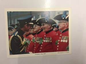 1977 Royal Hospital Chelsea pensioners founders day card - Picture 1 of 2