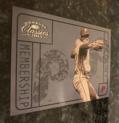 2004 Donruss Classics Membership #M-11 STEVE CARLTON.........ONLY 1287/2499 - Image 1 of 2