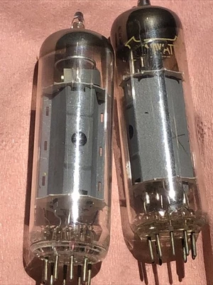 2 X EL84-MINIWATT ,TUBES. - Photo 1/4