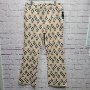 Neu mit Etikett New Directions geblümte mittelhohe Knöchelhose Damen 16 dehnbar Hippie Boho - Bild 1 von 10