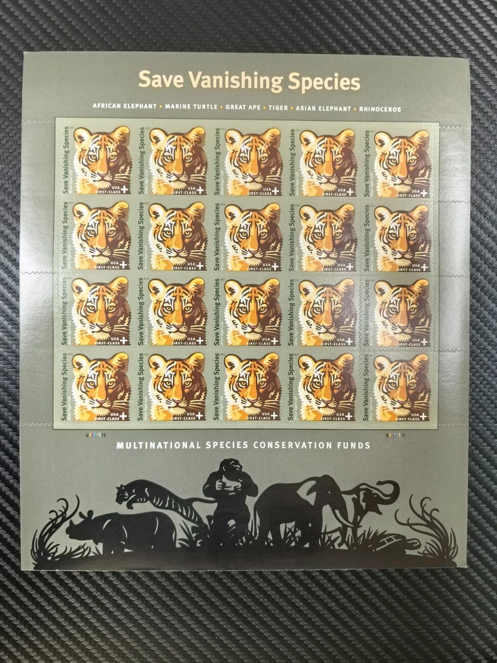 Estampilla de Estados Unidos 2011 Save Vanishing Species 5 hojas de 20/(un total de 100 sellos) Foto 1 de 2