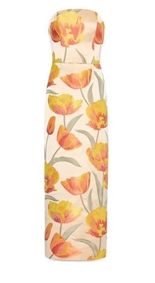 Impresionante Vestido Columna Jacquard Tulipán Milly Orion Nuevo con Etiquetas Talla 6 Minorista $595 ¡Ahora $300! Foto 1 de 4