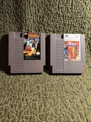 Nintendo lot 2 games Back to the Future & California Games UNTESTED - Image 1 of 4