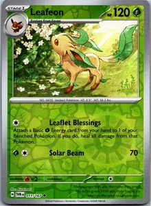 Leafeon 011/167 - SV06: Twilight Masquerade Reverse Holo - Imagen 1 de 2