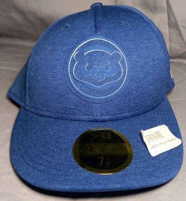 New Era 59Fifty Chicago Cubs Oso Azul Para hombres 7 7/8 MLB Ajustado Logo Gorra Sombrero Nuevo Foto 1 de 4