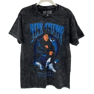 Camiseta con licencia oficial Ice Cube Today Was A Good Day negra lavado ácido grande - Imagen 1 de 6