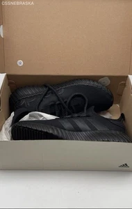 Adidas Black Kaptir 3.0 Running Sneakers Mens 13 Heathered IF 7316 Size 9.5D - Picture 1 of 7