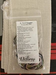 Victoria Sampler "XYZ" SAMPLER Accessory pack + Linen - Picture 1 of 2