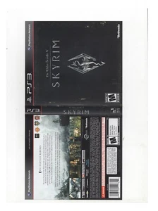 Elder V Skyrim PS3 ARTWORK ONLY Authentic Origin - Picture 1 of 1