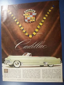 1949 Cadillac Convertible mid-size-mag car ad- "For sparkling beauty..." - Picture 1 of 2