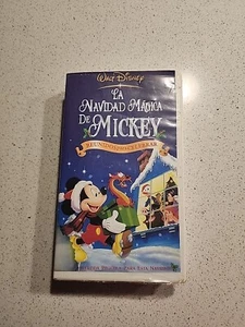 Disney La Navidad Mágica De Mickey Spanish Reunidos Para Celebrar VHS Movie - Picture 1 of 4