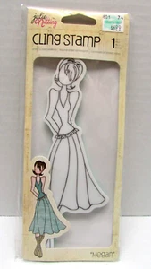 NEW Prima Marketing Julie Nutting Mixed Media Cling Stamp-Megan DOLL 9-10389 - Picture 1 of 2