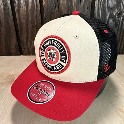Zephyr NCAA Maryland Terrapins Snapback Sombrero Gorra Camionero Nuevo con Etiquetas Círculo Logo Parche Foto 1 de 4