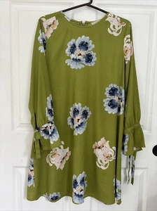 Vestido para mujer Ann Taylor LOFT verde manga larga informal talla pequeña - Imagen 1 de 6