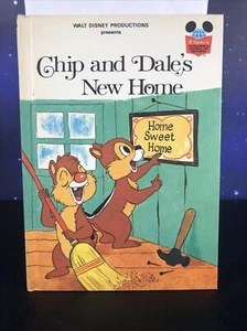 Libro da lettura vintage Chip and Dale's New Home Disney's Wonderful World of - Foto 1 di 3