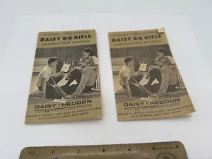 lot of 2 Vintage DAISY BB RIFLE Instruction Manuals / Daisy Heddon - Picture 1 of 7