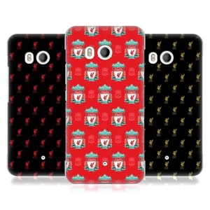 LIVERPOOL FC LFC CREST & LIVER BIRD PATTERNS HARD BACK CASE FOR HTC PHONES 1 - Picture 1 of 10