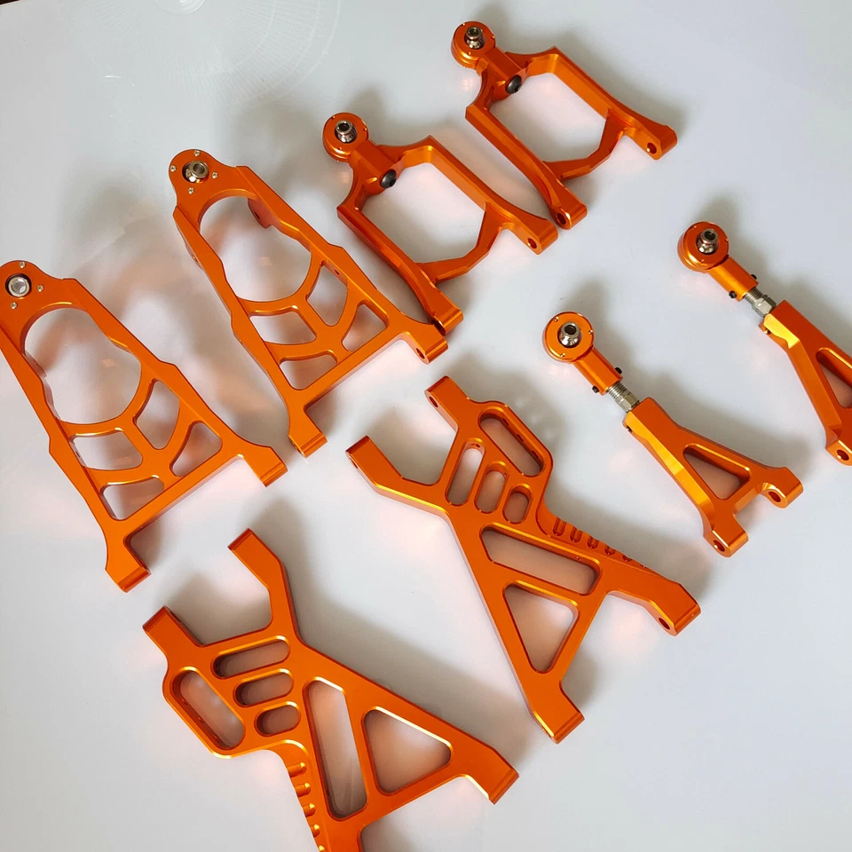 CNC Aluminum Front + Rear Suspension Arm for Rovan HPI KM Baja 5B 5t 5sc 1/5 RC - Image 1 of 1