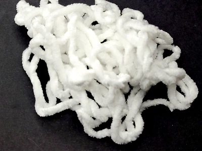 CHENILLE - SNOW WHITE - Medium - 5 Yard Pack - Fly & Jig Tying Material - NEW!