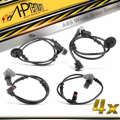 Sensor de velocidad de rueda ABS delantero y trasero 4 piezas para Mercedes-Benz E300 E320 E420 E430 Foto 1 de 4