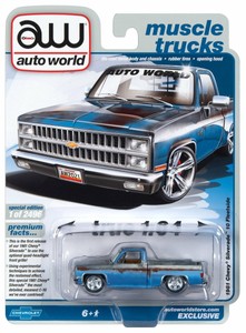 Auto World 1981 Chevrolet Silverado 10 Fleetside Pickup Truck 1:64- Exclusive