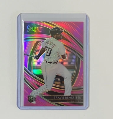 2020 Panini Select Travis Demeritte RC Premier Pink Prizm SSP 08/10 #160 TIGERS - Image 1 of 2