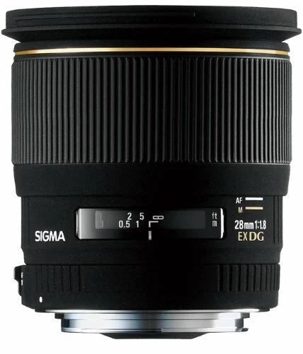 SIGMA Single Focus Wide Angle Lens 28mm F1.8 EX DG ASPHERICAL MACRO Canon EF - Image 1 of 1