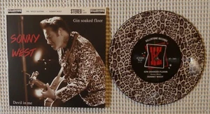 SONNY WEST Devil In Me Ltd 500 Leopard Color KILLERTONE Rockabilly Vinyl 45 New - Picture 1 of 2