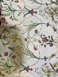 Thibaut "Bella" Floral Fabric 10 Yards Multicolor Cotton Discontinued - Picture 1 of 5
