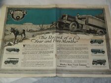 1918 WINTHER MOTOR TRUCKS THE RECORD OF A YEAR & FIVE MONTHS ADVERTISMENT12X17.5