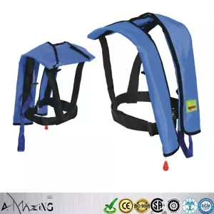 Chaleco salvavidas inflable de calidad A+ chaleco salvavidas ayuda a la flotabilidad PFD básico automático - Imagen 1 de 10