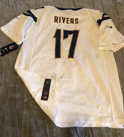 PHILIP RIVERS San Diego CHARGERS Football NIKE Replica Youth XL Jersey NFL White Cover