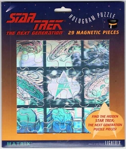Star Trek: TNG 29-teiliges magnetisches Hologramm Puzzle Lightrix 1994 UNBENUTZT - Bild 1 von 2
