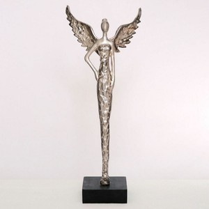 Holländer 419 3589 Engel Gabriella Aluminium-Holz Silber-Schwarz