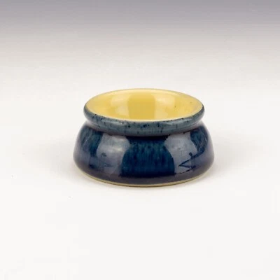 Denby Stoneware Pottery - Cottage Blue Glazed - Table Butter Jam Or Salt Dish - Image 1 of 3
