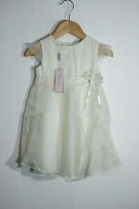 MONSOON BABY BRIDESMAID CHRISTENING  DRESS -IVORY- AGE 12-18 MONTHS (NA129)