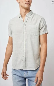 Rails Fairfax Button Hemd Herren XXL 2XL Strick Baumwolle Salbeigrün NEUWERTIG - Bild 1 von 8
