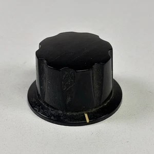 Vintage schwarz Daka Ware Bakelit Gitarrenverstärker/Radio Regler 1,2" & 0,25" Schaft 1960er - Bild 1 von 8