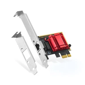 2.5G PCIe Network Adapter, RTL8125B 2500/1000/100Mbps Ethernet Card RJ45 LAN ... - Picture 1 of 7