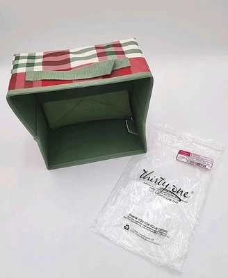 Thirty-One Gifts Your Way Storage Bin in Holiday Plaid NWT AN23 - Image 1 of 3