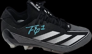 Travis Etienne Singed Adidas ADIZERO Cleat Shoe Size 12s James Spencer Auth - Picture 1 of 9