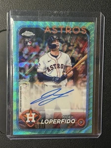 2024 TOPPS CHROME UPDATE JOEY LOPERFIDO Aqua Wave /199 #AC-JOE - Picture 1 of 2