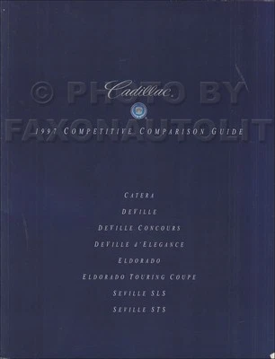 Cadillac 1997 guía de comparación competitiva álbum de concesionario - especificaciones características opciones Foto 1 de 2