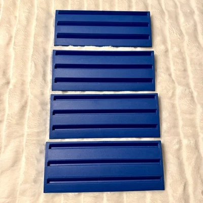 Juego de 4 bandejas porta azulejos Rummikub juego de repuesto azul 1997 Foto 1 de 4