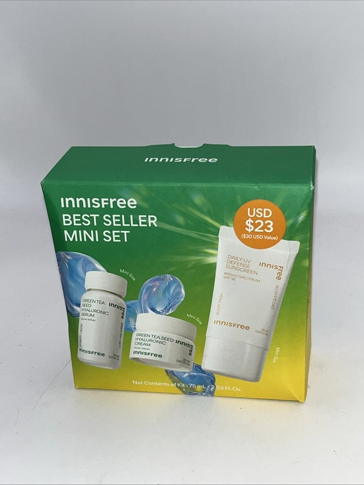 Innisfree Hydrate Bestseller Minis Set Protector Solar Hialurónico Hidratante Exp11/23/25+ Foto 1 de 1