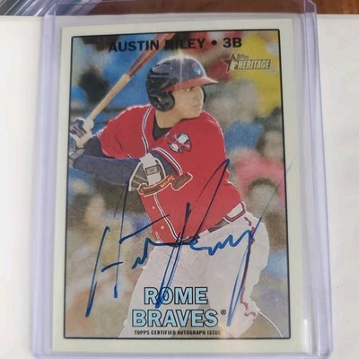 2016 Topps Heritage Minor League Edition - Real One Autographs Austin Riley   - Image 1 of 2