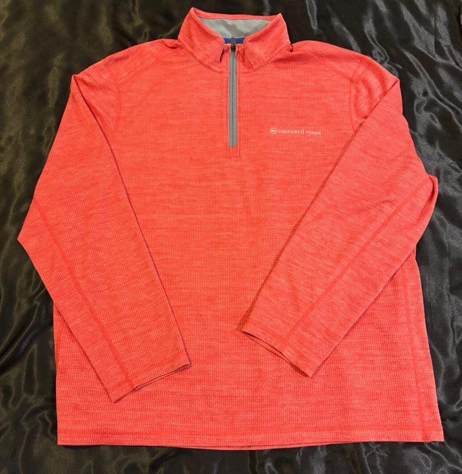 Vineyard Vines On The Go Sankaty Cuarto Cremallera - Para Hombres 2XL Elastizado Golf Ropa Activa Foto 1 de 4
