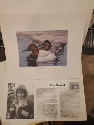 Ducks Unlimited print and stamp 2001 michigan. New - Image 1 of 4